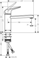 Смеситель для кухни Hansgrohe Focus M42 71806000 хром