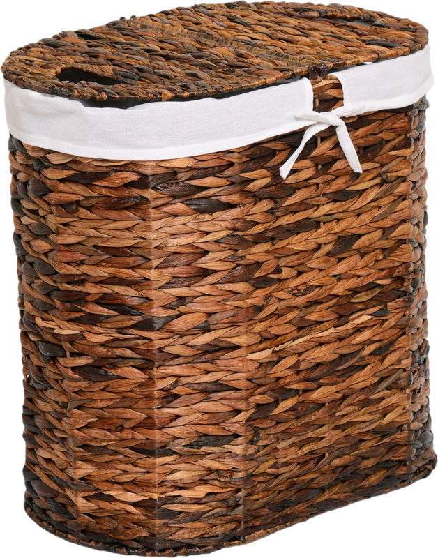 Корзина для белья Wasserkraft Dill WB-611-L темно-коричневая, большая