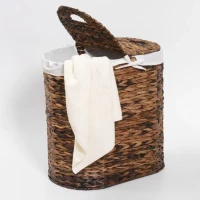 Корзина для белья Wasserkraft Dill WB-611-L темно-коричневая, большая Корзина для белья Wasserkraft Dill WB-611-L темно-коричневая, большая