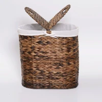 Корзина для белья Wasserkraft Dill WB-611-L темно-коричневая, большая Корзина для белья Wasserkraft Dill WB-611-L темно-коричневая, большая