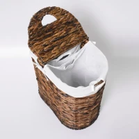 Корзина для белья Wasserkraft Dill WB-611-L темно-коричневая, большая Корзина для белья Wasserkraft Dill WB-611-L темно-коричневая, большая