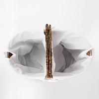 Корзина для белья Wasserkraft Dill WB-611-L темно-коричневая, большая