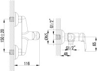 Гигиенический душ Lemark Pramen LM3318B со смесителем, бронза