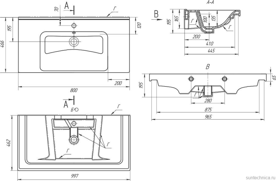 Тумба с раковиной Lemark Olivia 100 дуб кантри, белая глянцевая, раковина Гармония