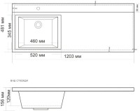 Мебель для ванной комнаты SanStar Эллада 60 L