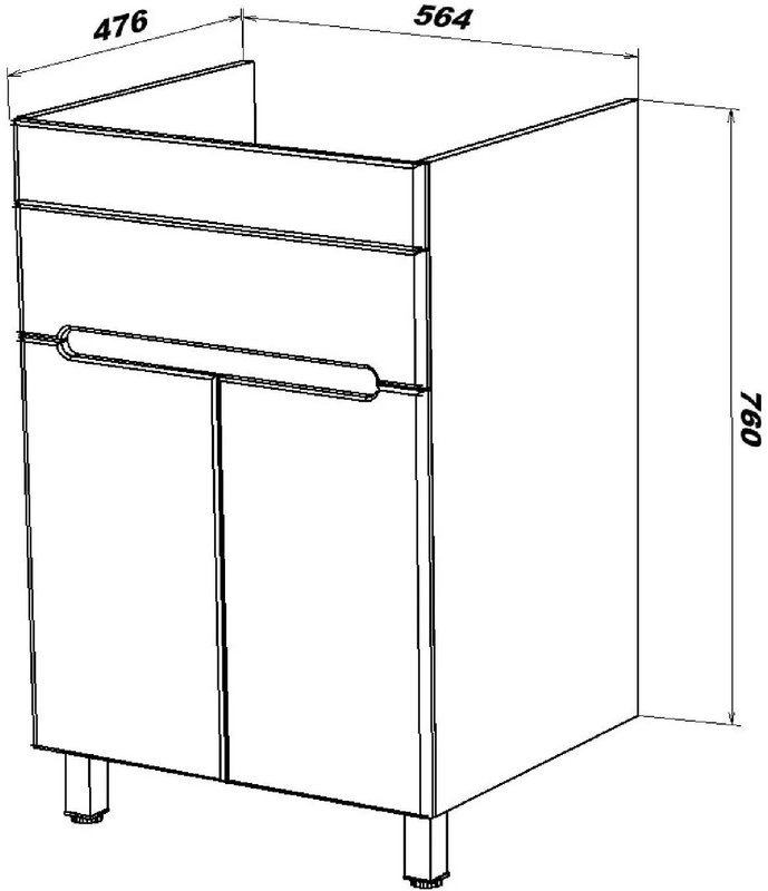Мебель для ванной комнаты SanStar Эллада 60 L