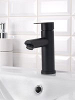 Смеситель для раковины РМС Sus124bl SUS124BL-001F чёрный Смеситель для раковины РМС Sus124bl SUS124BL-001F чёрный