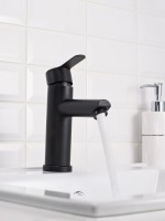 Смеситель для раковины РМС Sus124bl SUS124BL-001F чёрный Смеситель для раковины РМС Sus124bl SUS124BL-001F чёрный