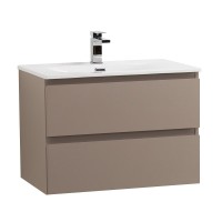 Тумба с раковиной BelBagno Kraft 70 подвесная, матовая бежевая, раковина bb-8099-70
