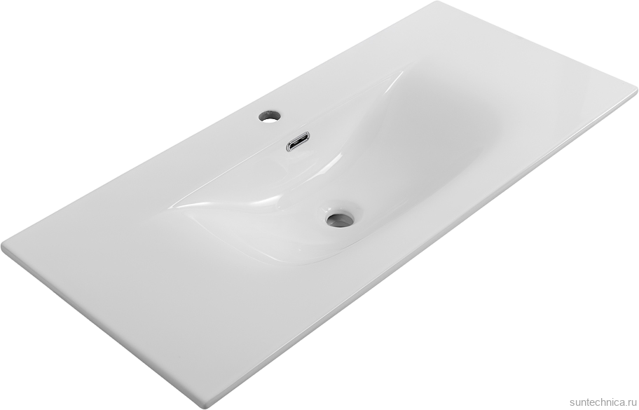 Мебель для ванной комнаты BelBagno Uno 100 подвесная, 1 ящик, bianco opaco