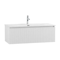 Мебель для ванной комнаты BelBagno Uno 100 подвесная, 1 ящик, bianco opaco