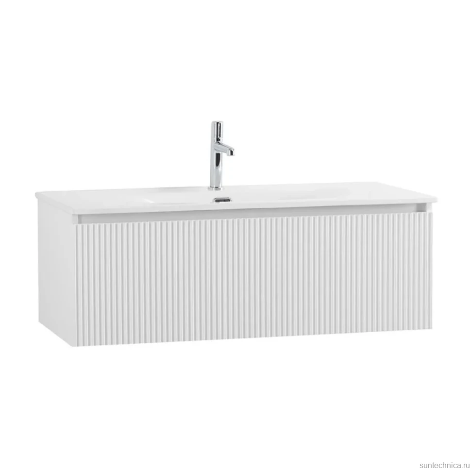 Мебель для ванной комнаты BelBagno Uno 100 подвесная, 1 ящик, bianco opaco