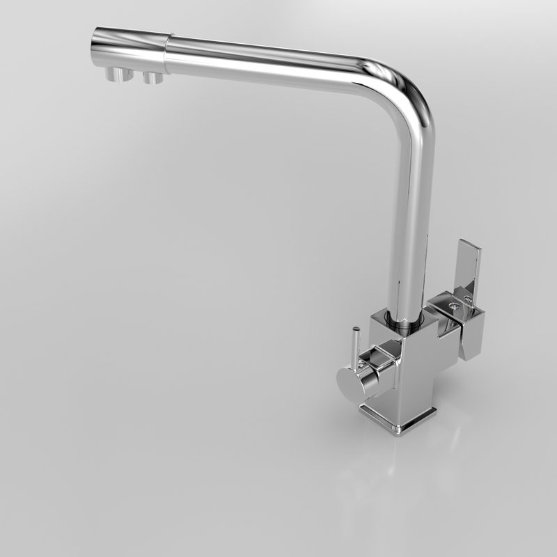 Комплект Мойка Paulmark Kroner PM215151-BS брашированная нержавеющая сталь + Смеситель MEGA Life MG-TK06 хром + Измельчитель Zorg Inox D