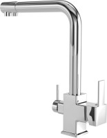 Комплект Мойка Paulmark Kroner PM215151-BS брашированная нержавеющая сталь + Смеситель MEGA Life MG-TK06 хром + Измельчитель Zorg Inox D