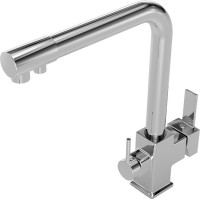 Комплект Мойка Paulmark Kroner PM215151-BS брашированная нержавеющая сталь + Смеситель MEGA Life MG-TK06 хром + Измельчитель Zorg Inox D
