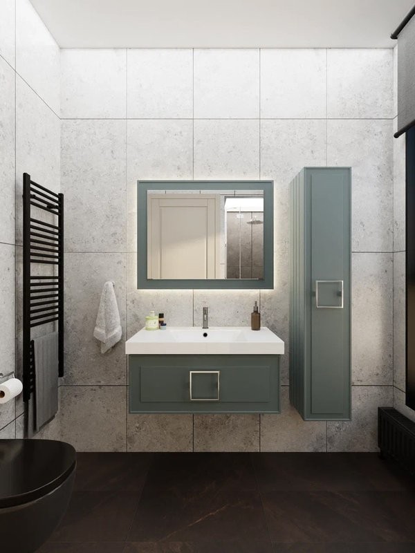 Тумба под раковину La Fenice Cubo 80 серая