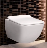 Комплект Унитаз подвесной Villeroy & Boch Venticello 4611RS01 безободковый + Кнопка Viconnect 9224 9069 матовый хром + Инсталляция 9224 6100