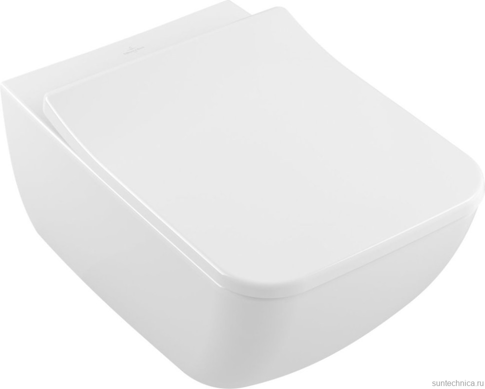 Комплект Унитаз подвесной Villeroy & Boch Venticello 4611RS01 безободковый + Кнопка Viconnect 9224 9069 матовый хром + Инсталляция 9224 6100