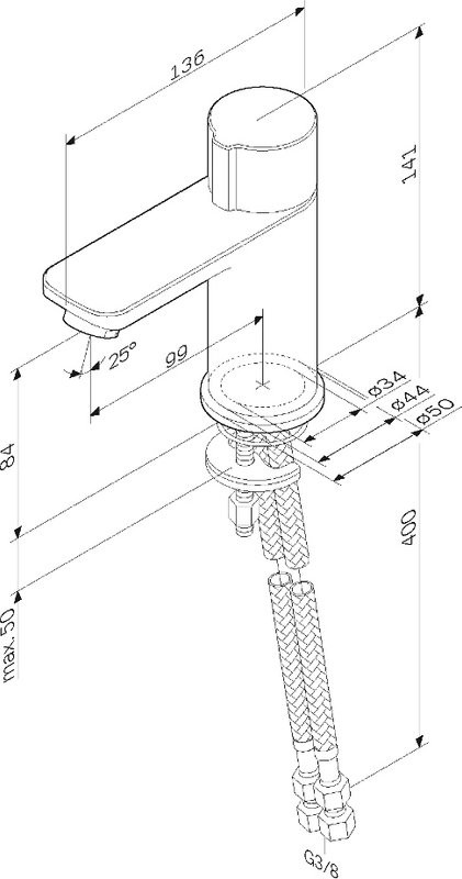 Смеситель для раковины AM.PM X-Joy TouchReel F85A02500 хром