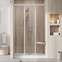 Душевая дверь в нишу Ravak Supernova ASDP3-120 Transparent, 200, профиль сатин