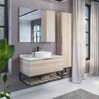 Зеркало Comforty Порто 90 дуб дымчатый Зеркало Comforty Порто 90 дуб дымчатый