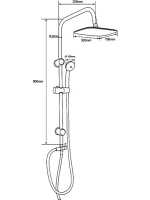 Душевая стойка Aquanet Passion AF300-70-RC-B черная Душевая стойка Aquanet Passion AF300-70-RC-B черная
