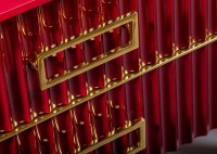 Тумба под раковину Armadi Art Monaco 100 для столешницы бордо, золото