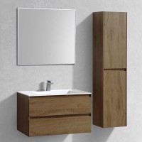 Мебель для ванной комнаты Vincea Luka 80 2 ящика, дуб табак