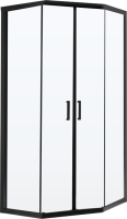 Душевой уголок BelBagno Uno 195 P 2 90 C Nero профиль черный, стекло прозрачное