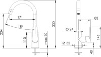 Смеситель для кухни Remer Vanity V72