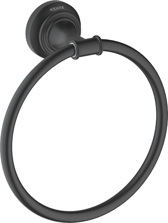 Полотенцедержатель AQUATEK Классик AQ4512MB матовый черный
