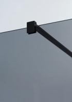 Душевая перегородка Cezares Liberta -L-1-90-120-GR-NERO профиль черный, стекло серое