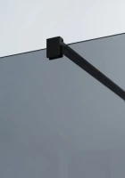 Душевая перегородка Cezares Liberta -L-1-90-120-GR-NERO профиль черный, стекло серое
