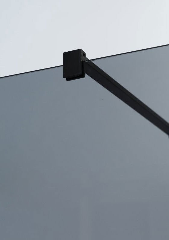 Душевая перегородка Cezares Liberta -L-1-90-120-GR-NERO профиль черный, стекло серое