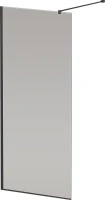 Душевая перегородка Cezares Liberta -L-1-90-120-GR-NERO профиль черный, стекло серое