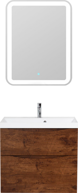 Мебель для ванной комнаты BelBagno Marino H60 rovere moro, 70 см