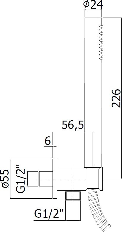 Душевой гарнитур Paffoni Master ZDUP094HGSP золото медовое брашированное