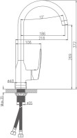 Смеситель для кухни Haiba HB183 HB70183