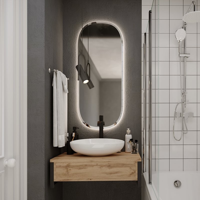 Мебель для ванной комнаты 1MarKa Grunge Loft 100 дуб вотан