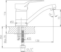 Смеситель для кухни Haiba HB63 HB4563