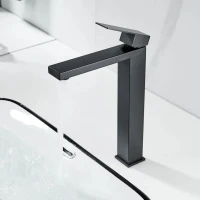Смеситель для раковины Shevanik S7011H черный Смеситель для раковины Shevanik S7011H черный