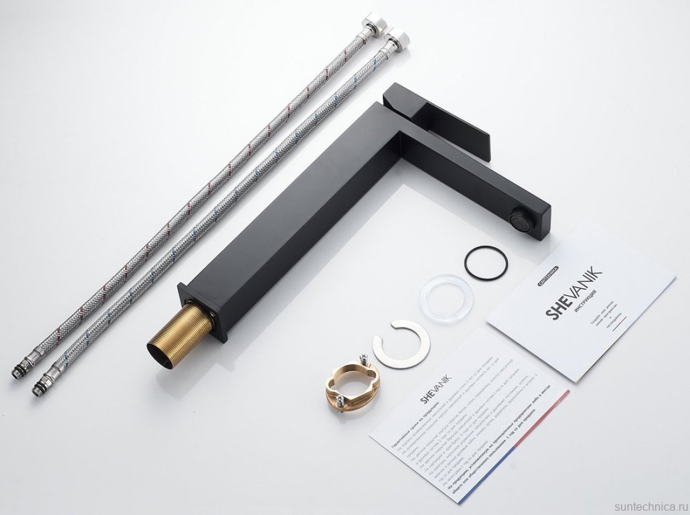 Смеситель для раковины Shevanik S7011H черный