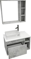 Мебель для ванной комнаты Grossman Фалькон 80 бетон, раковина GR-3016