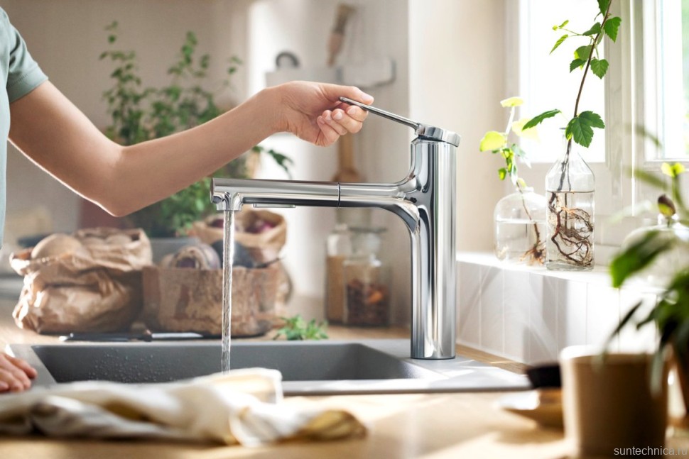 Смеситель для кухни Hansgrohe Zesis M33 74804000 механизм sBox lite, хром