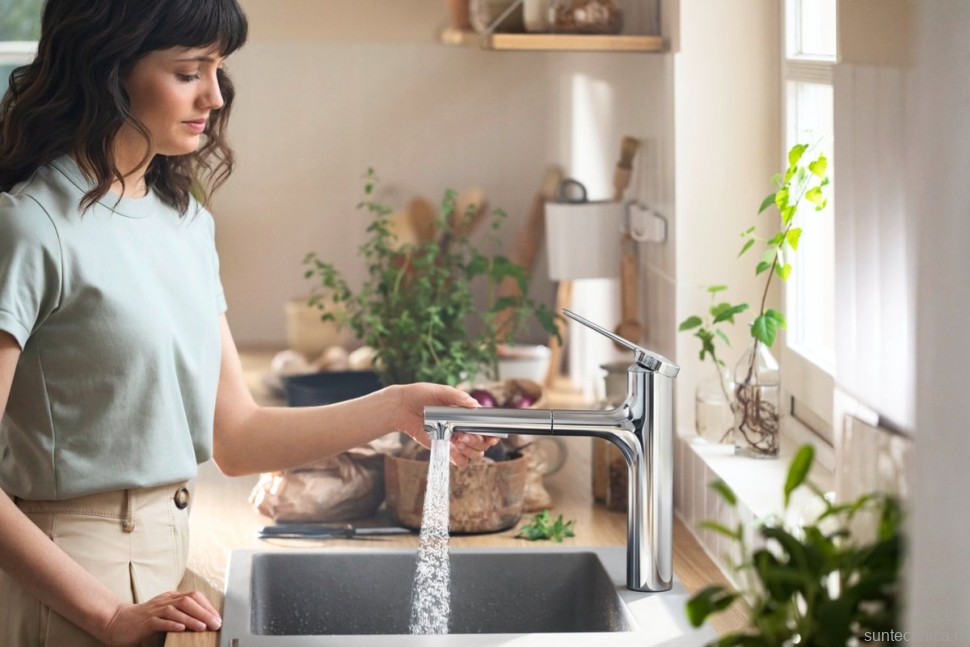 Смеситель для кухни Hansgrohe Zesis M33 74804000 механизм sBox lite, хром
