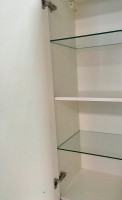 Шкаф пенал для ванной Bellezza Берта подвесная 40 L белый