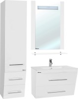 Шкаф пенал для ванной Bellezza Берта подвесная 40 L белый