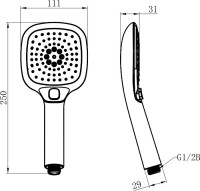 Душевая лейка Lemark LM1014C