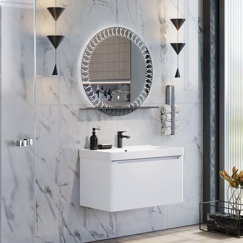 Зеркало круглое Comforty Арзамас 80 с подсветкой, бесконтактный сенсор