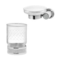 Набор Стакан Boheme Royal Cristal 10931-CR + Мыльница 10923-CR Набор Стакан Boheme Royal Cristal 10931-CR + Мыльница 10923-CR